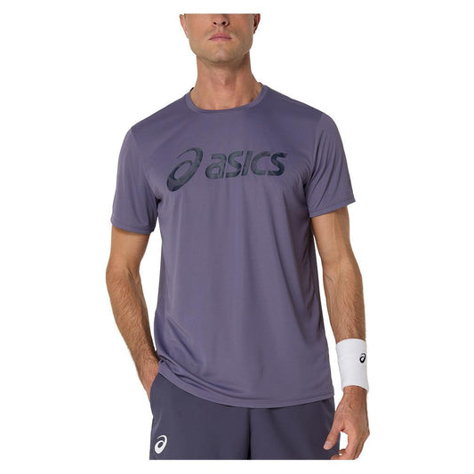 Men`s Match Seasonal Graphic Tennis Tee Greyish Purple ASICS S Purple