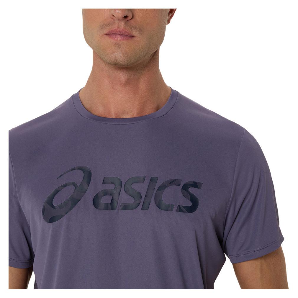 Men`s Match Seasonal Graphic Tennis Tee Greyish Purple ASICS