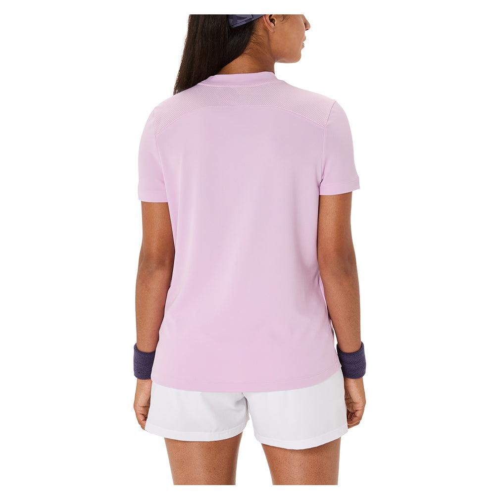 Women`s Court Short Sleeve Tennis Top Light Ube ASICS