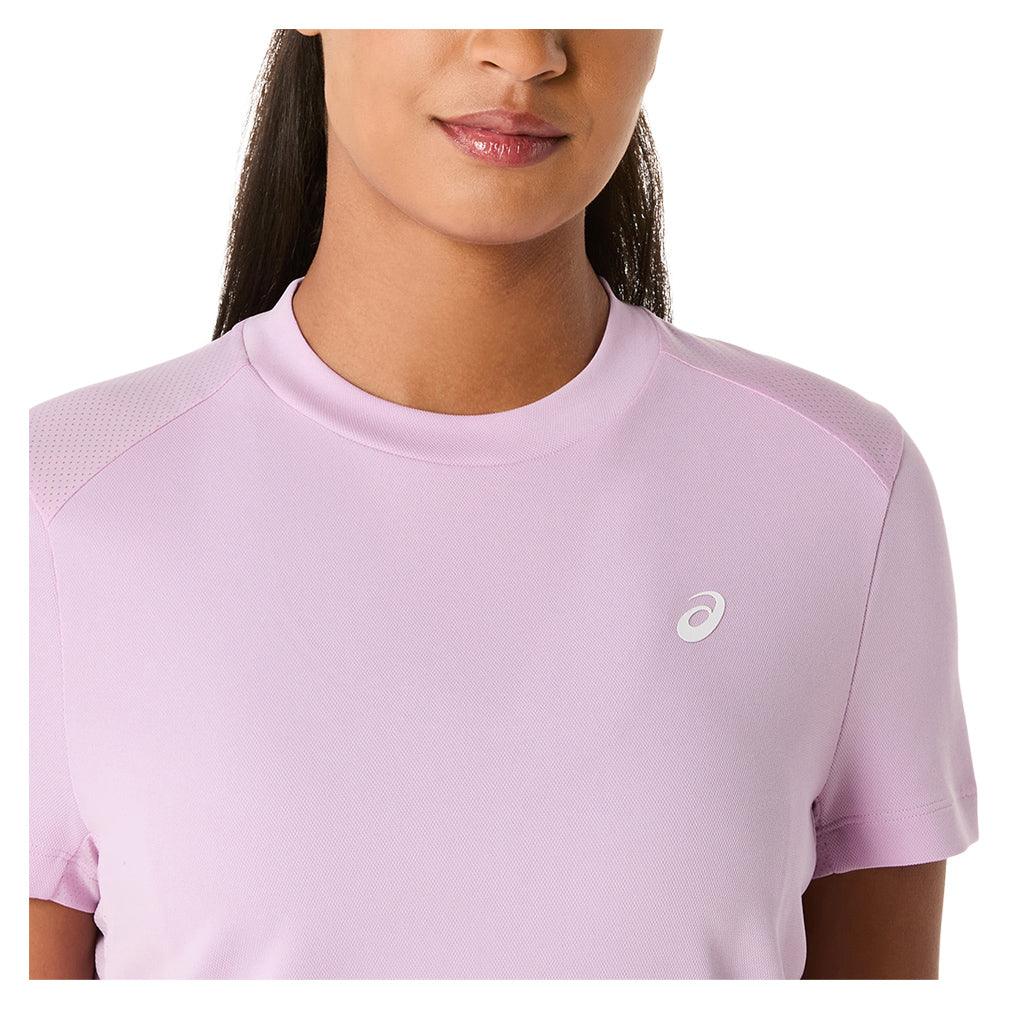 Women`s Court Short Sleeve Tennis Top Light Ube ASICS