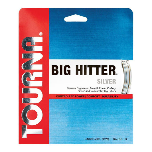 Big Hitter Silver 17G Tennis String Strings TOURNA Grey