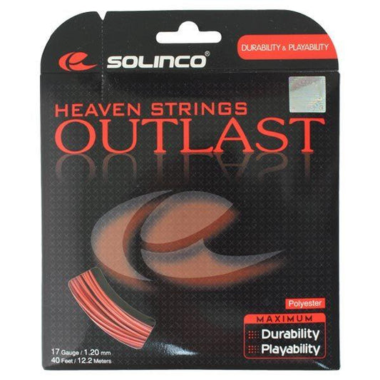 Outlast 17g Tennis String Strings SOLINCO Red