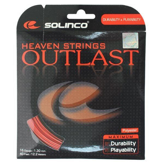 Outlast 16g Tennis String Strings SOLINCO Red