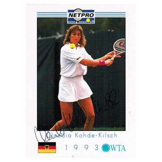 Claudia Kohde-Kilsch Signed Women's Card Other NETPRO Default Title