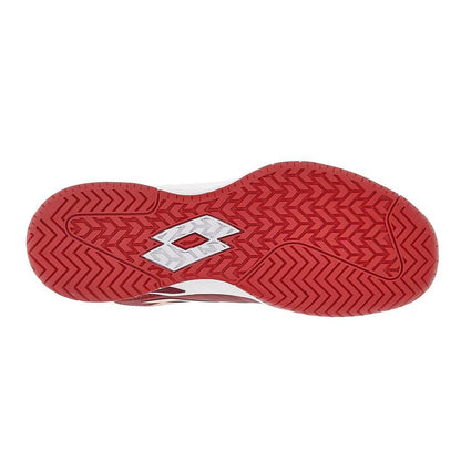 Men's Mirage 100 Speed Tennis Shoes Grenadine Red and Tawny Red Tournament Gear LOTTO