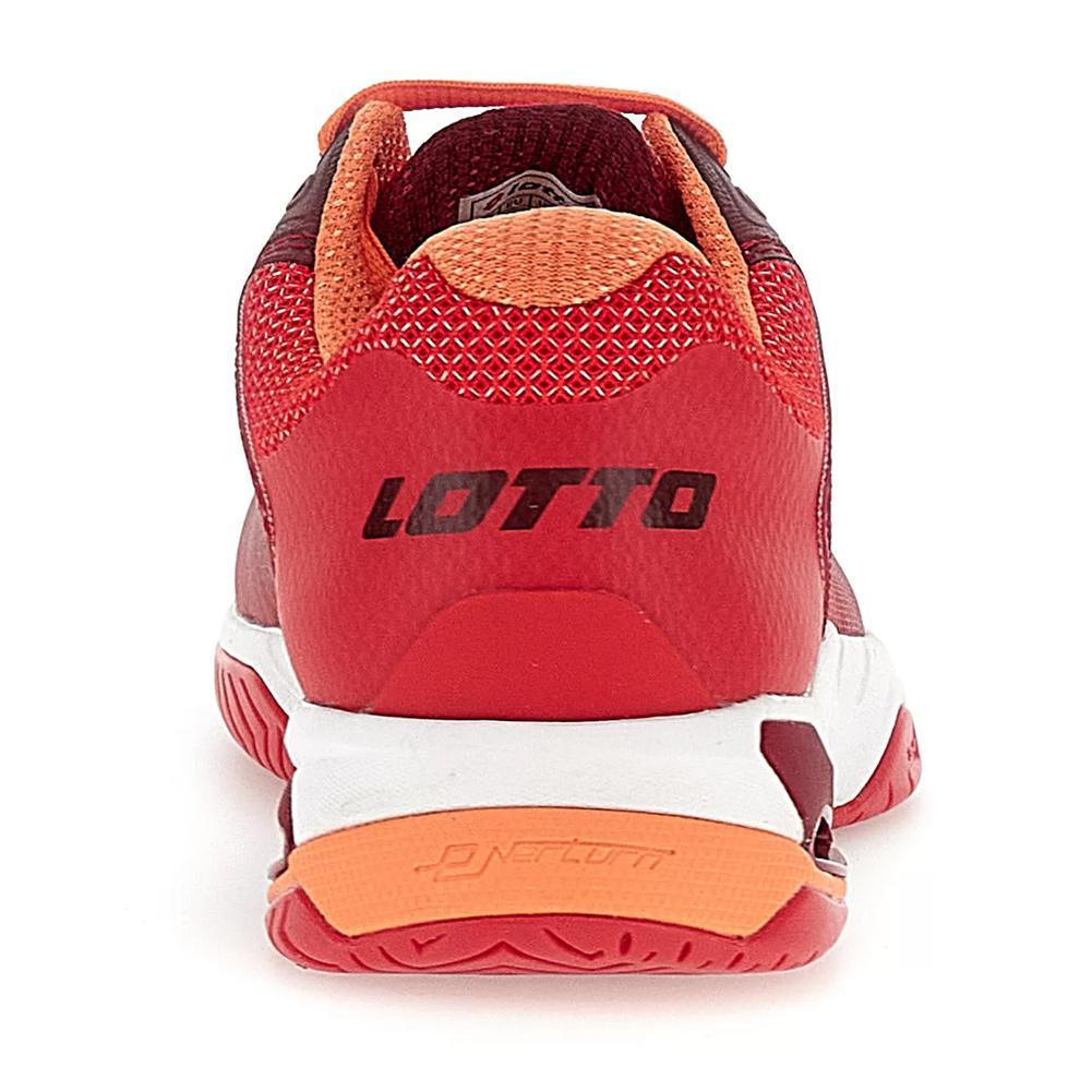 Men's Mirage 100 Speed Tennis Shoes Grenadine Red and Tawny Red Tournament Gear LOTTO 10.5