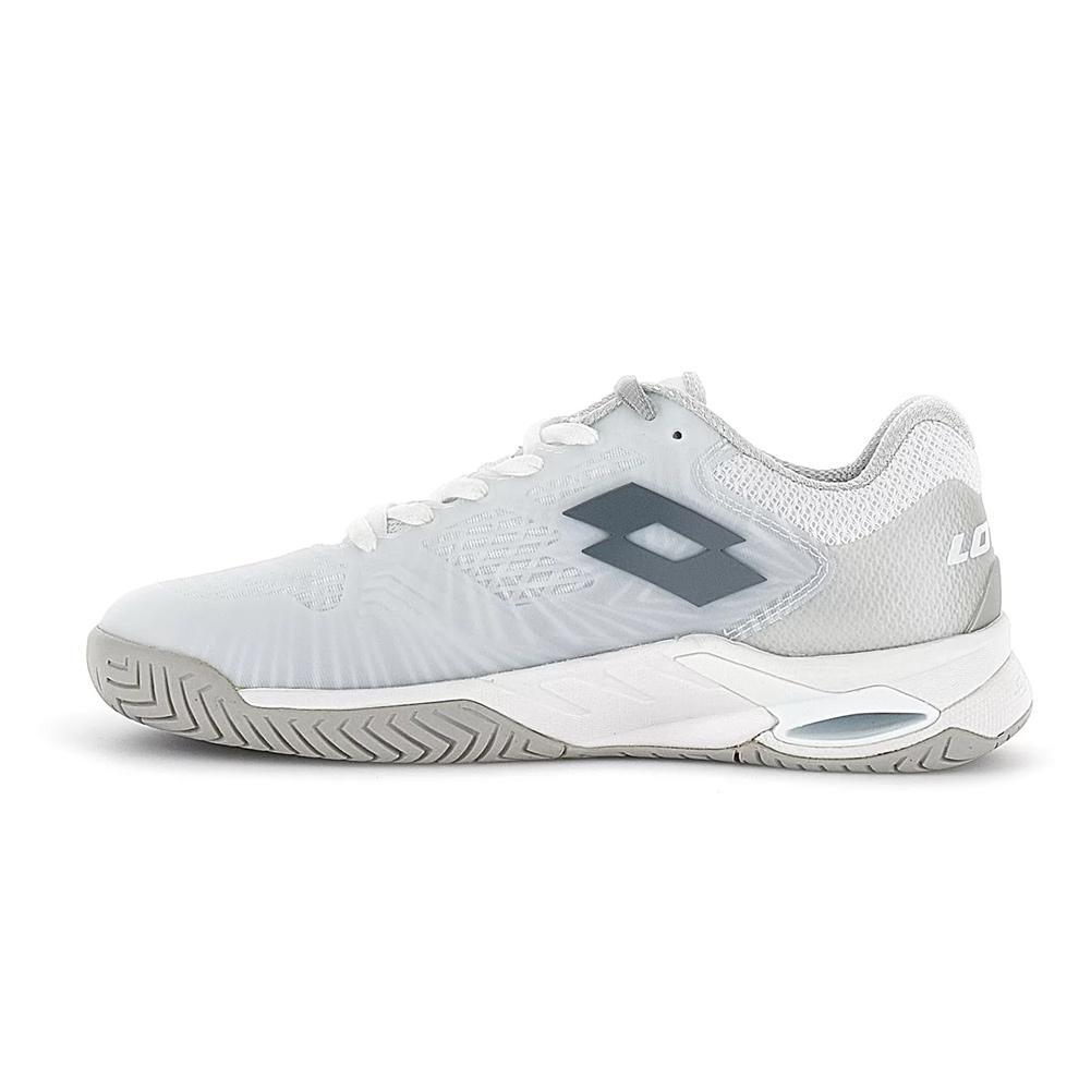 Women`s Mirage 100 Speed Tennis Shoes All White and Cool Gray 9c WOMENS SHOES LOTTO