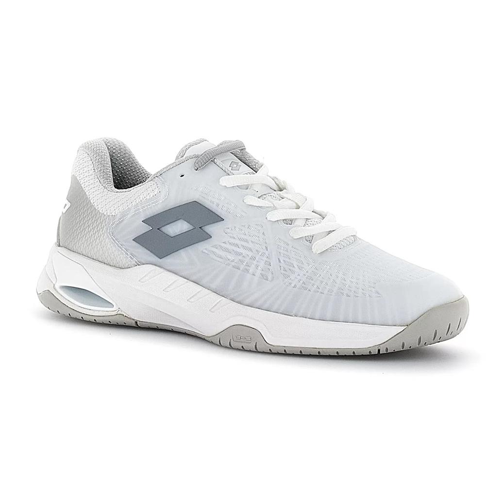 Women`s Mirage 100 Speed Tennis Shoes All White and Cool Gray 9c WOMENS SHOES LOTTO