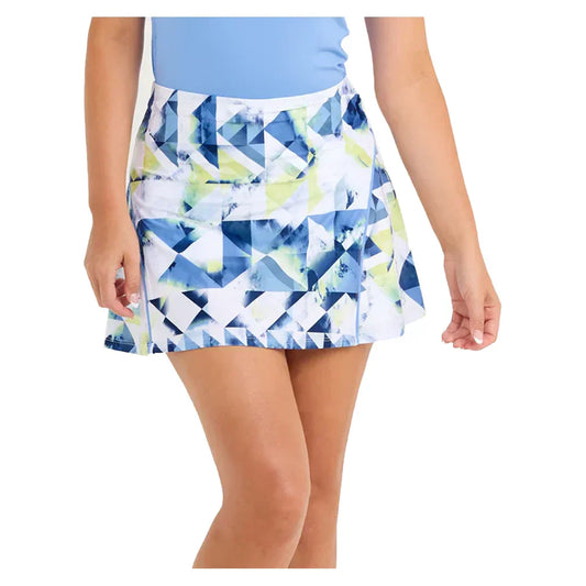 Women`s 14 inch High-Waisted Tennis Skort Kaleidoscope SOFIBELLA XS