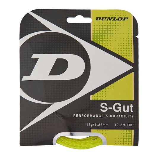 S-Gut 17G Yellow Tennis String Strings DUNLOP Yellow