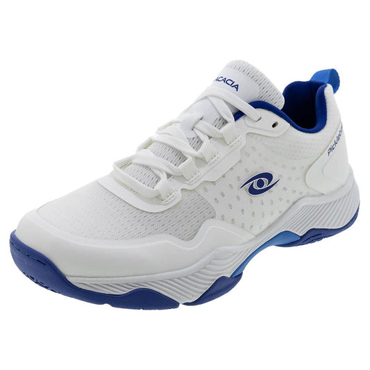 Men`s Clear Shot Breeze Pickleball Shoes Blue and Aqua Shoes ACACIA 6 White
