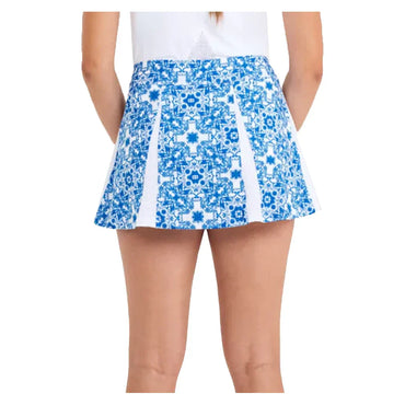 Women`s 13 inch Tennis Skort Sandra Tiles SOFIBELLA