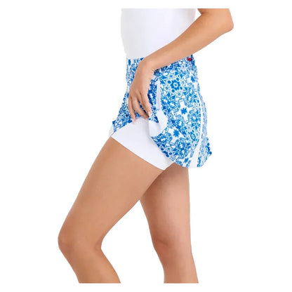 Women`s 13 inch Tennis Skort Sandra Tiles SOFIBELLA