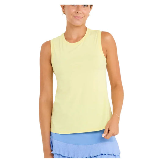 Women`s Hi-Low Tennis Tank Lemonade SOFIBELLA XL