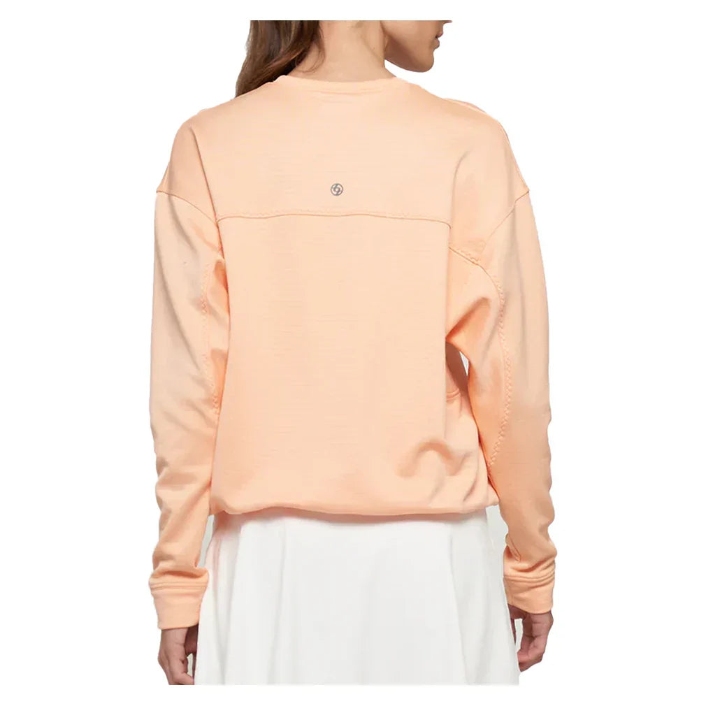 Women`s Electra Post Game Tennis Pullover Papaya LIJA
