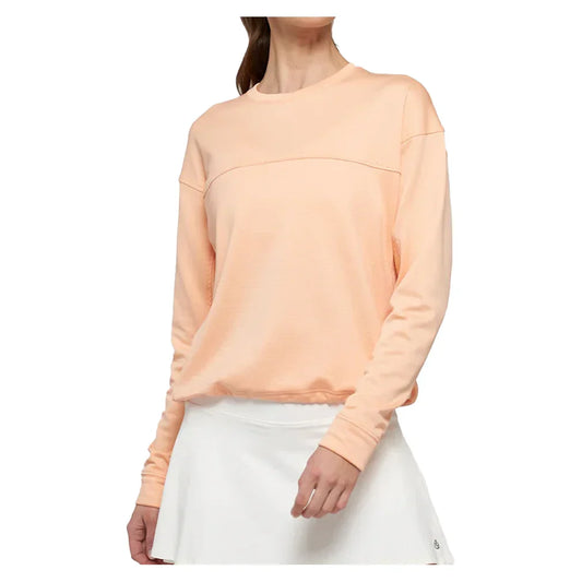 Women`s Electra Post Game Tennis Pullover Papaya LIJA XS PAPAYA