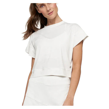 Women`s Drift Saturday Tennis Top LIJA XS WHITE