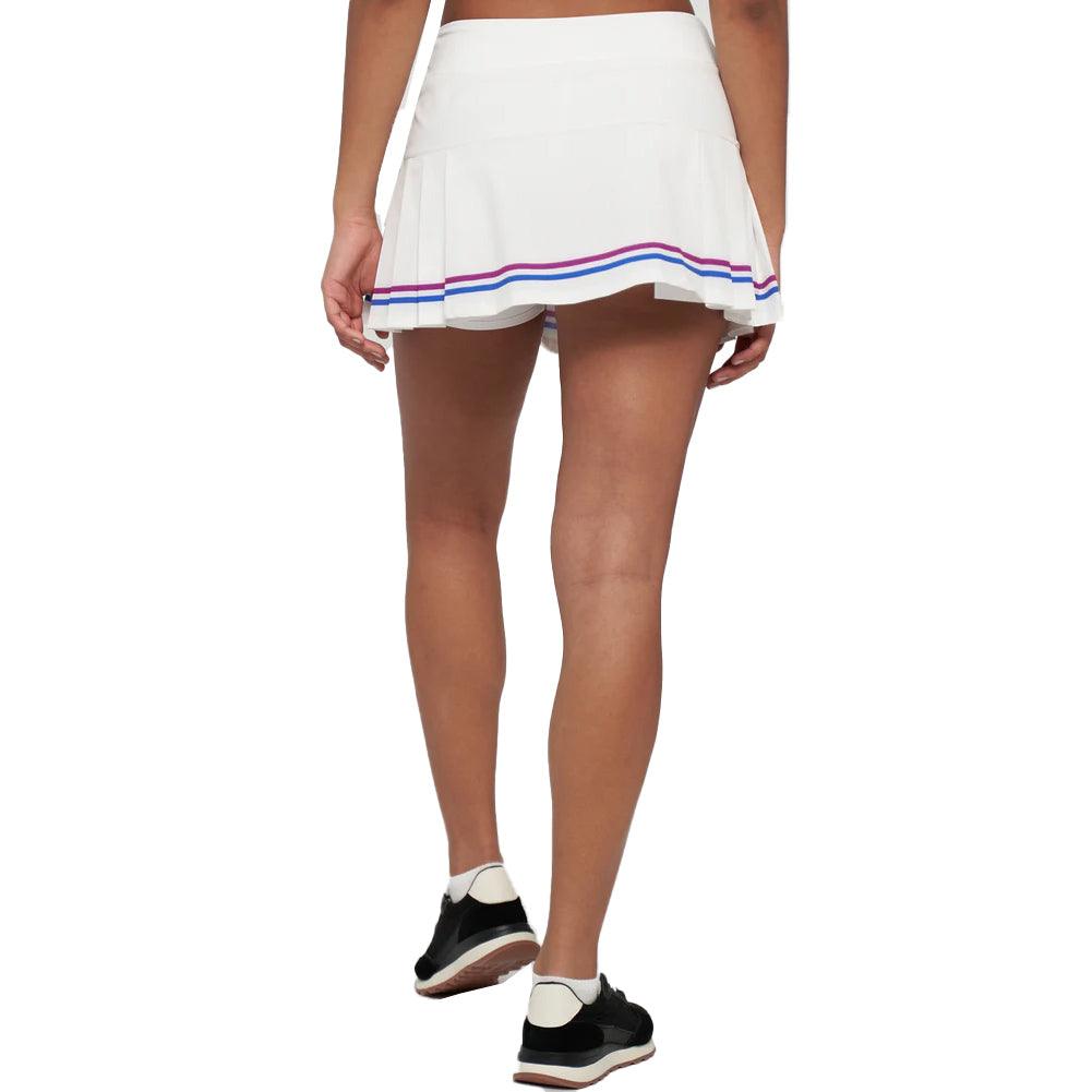 Women`s Nevo Club 13 Inch Tennis Skort White and Magenta LIJA