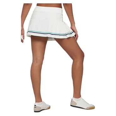 Women`s Nevo Club 13 Inch Tennis Skort White and Lagoon LIJA