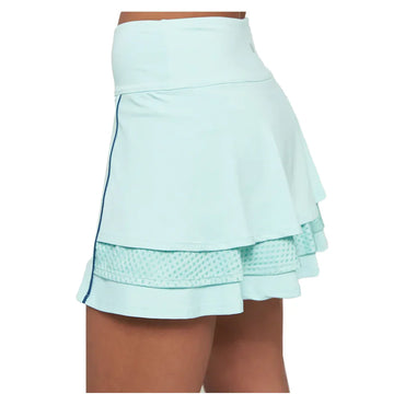 Women`s Elite Down The Line 13 Inch Tennis Skort Sea Crystal and Dragonfly LIJA