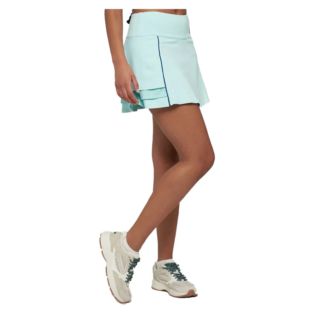 Women`s Elite Down The Line 13 Inch Tennis Skort Sea Crystal and Dragonfly LIJA