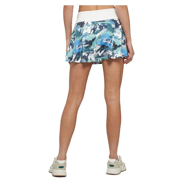 Women`s Hybrid Patina Printed 14 Inch Tennis Skort Graffiti and White LIJA