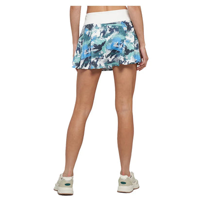 Women`s Hybrid Patina Printed 14 Inch Tennis Skort Graffiti and White LIJA