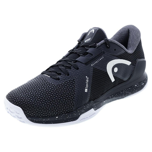 Men`s Sprint Pro 4.0 SF Tennis Shoes Black and White HEAD 7 Black