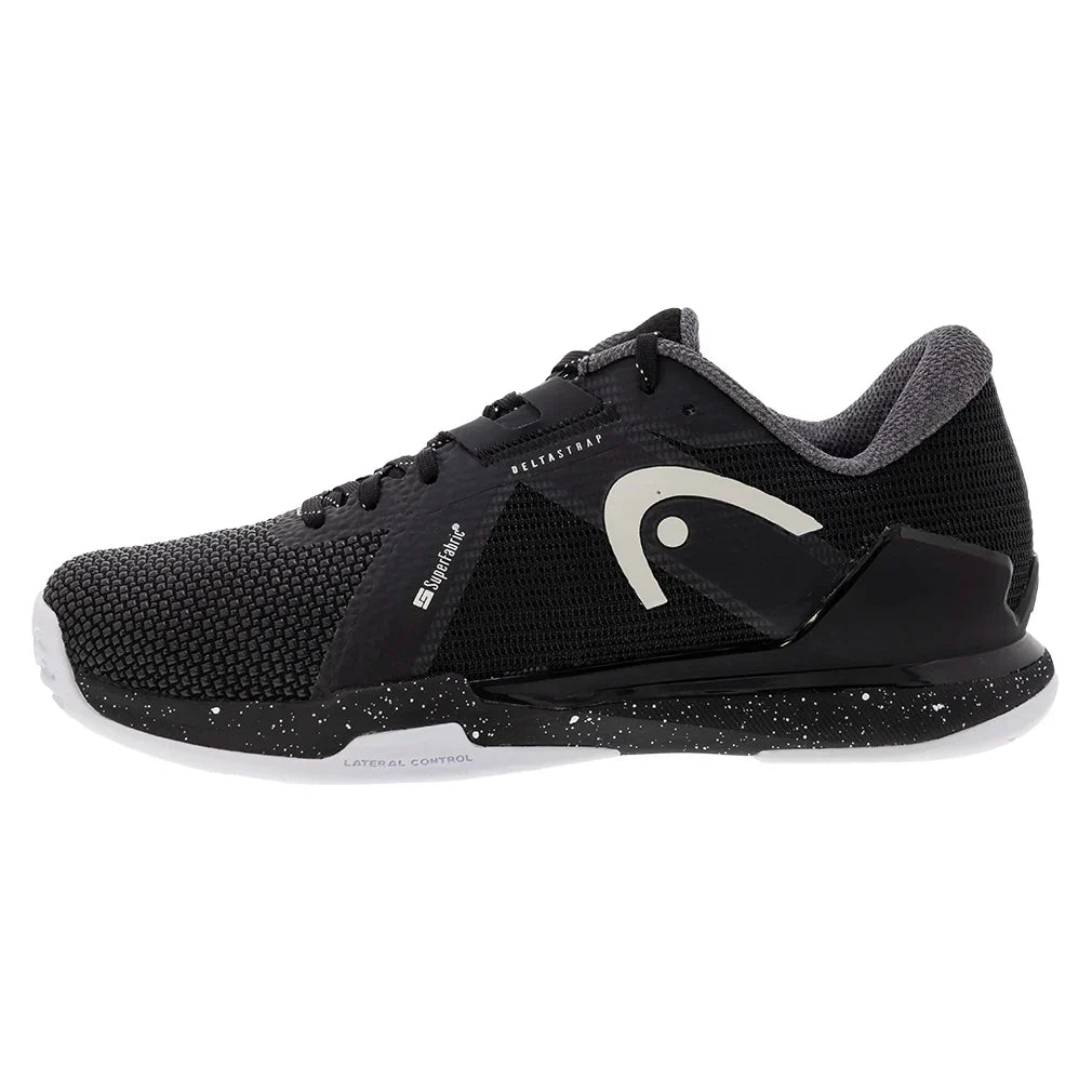 Men`s Sprint Pro 4.0 SF Tennis Shoes Black and White HEAD