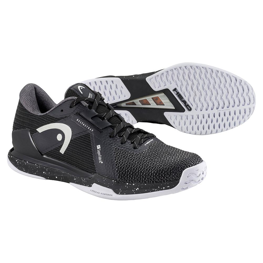 Men`s Sprint Pro 4.0 SF Tennis Shoes Black and White HEAD