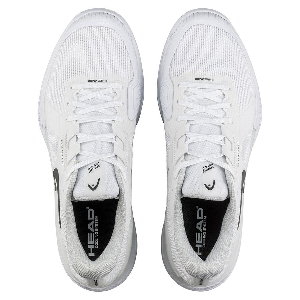 Men`s Sprint Pro 4.0 Tennis Shoes White and Black HEAD