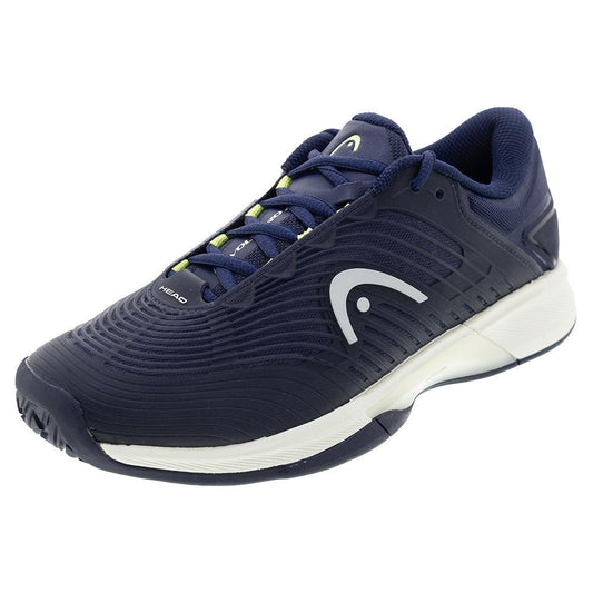 Men`s Revolt Pro 4.5 Tennis Shoes Navy and Lime HEAD 7 Navy