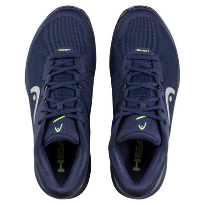 Men`s Revolt Pro 4.5 Clay Tennis Shoes Navy and Lime HEAD