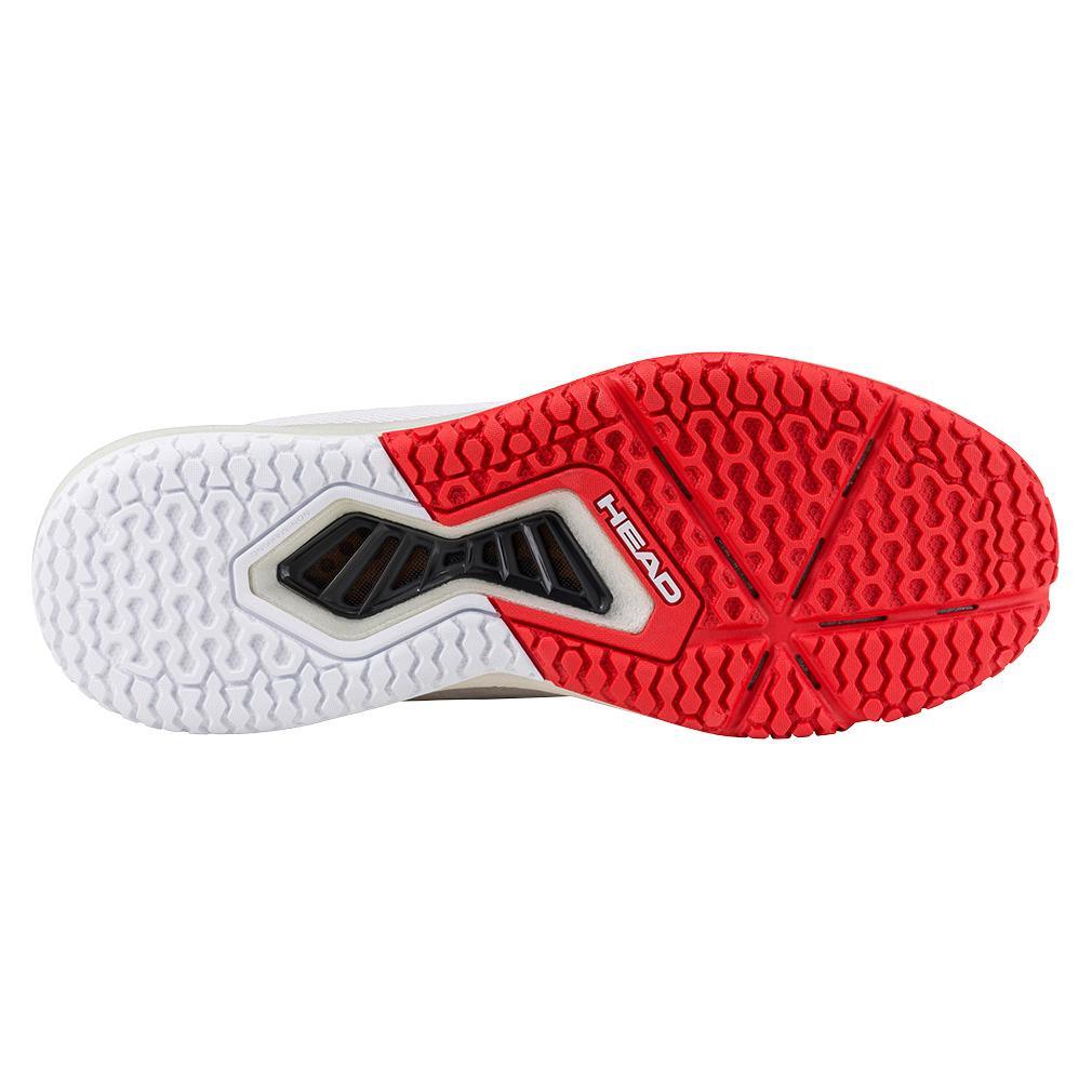 Men`s Motion Pro Pickleball Shoes White and Red SHOES HEAD