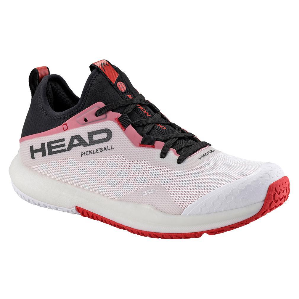 Men`s Motion Pro Pickleball Shoes White and Red SHOES HEAD