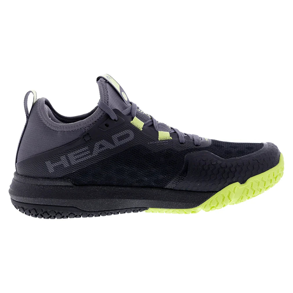Men`s Motion Pro Pickleball Shoes Black and Lime HEAD