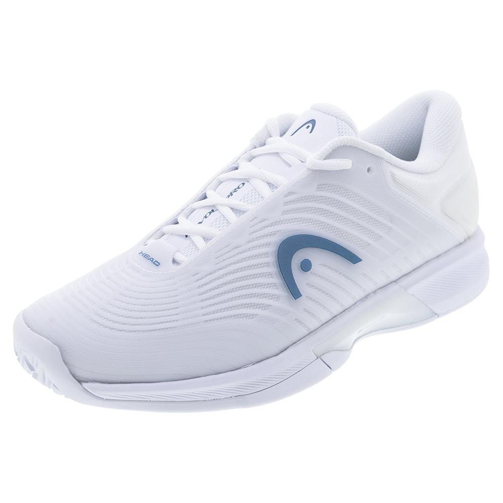 Women`s Revolt Pro 4.5 Tennis Shoes White and Twilight Blue HEAD 5.5 White