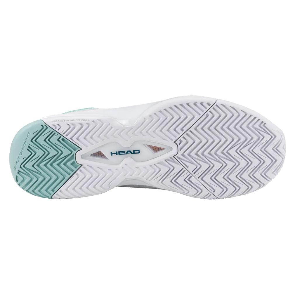 Women`s Revolt Evo 2.0 Tennis Shoes White and Turquoise HEAD