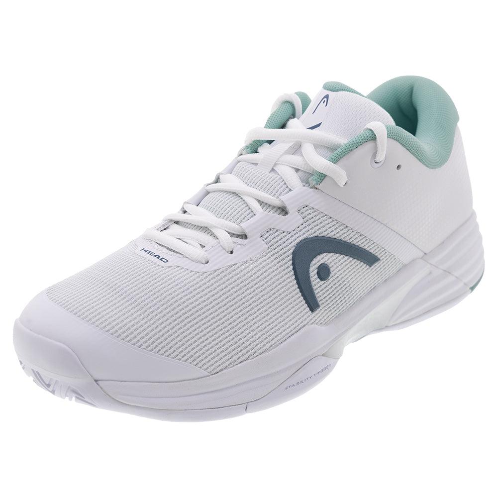 Women`s Revolt Evo 2.0 Tennis Shoes White and Turquoise HEAD 5.5 White