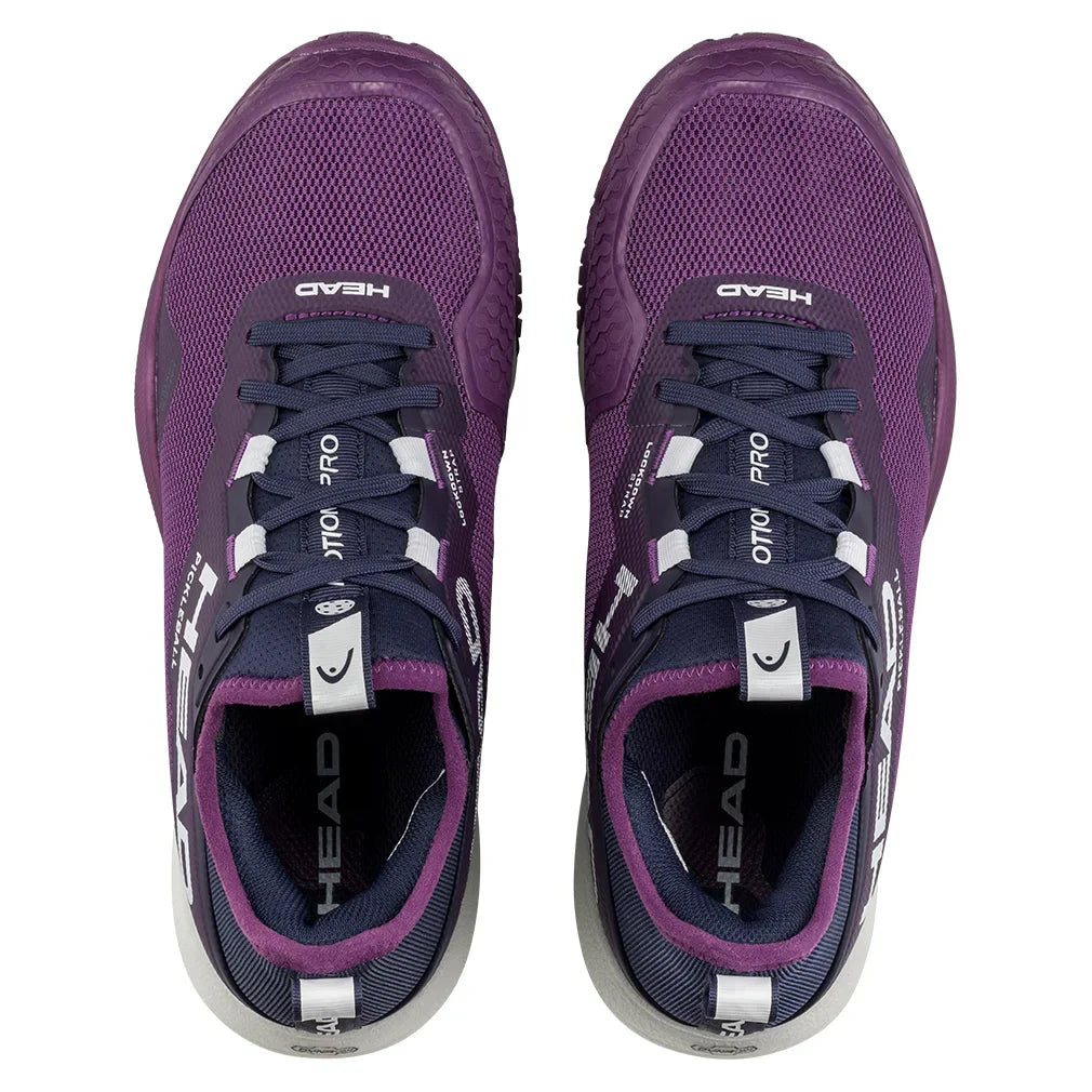 Women`s Motion Pro Pickleball Shoes Plum and White HEAD