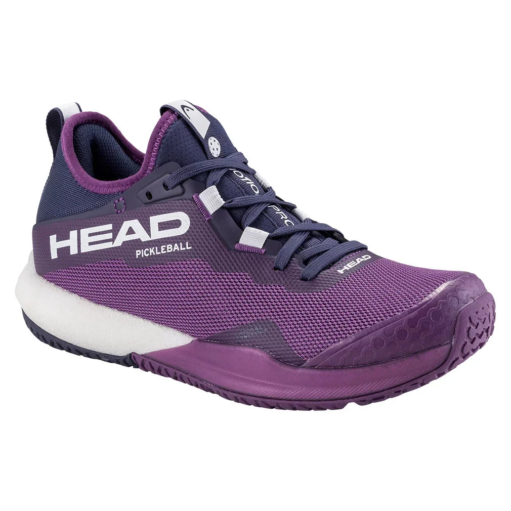 Women`s Motion Pro Pickleball Shoes Plum and White HEAD