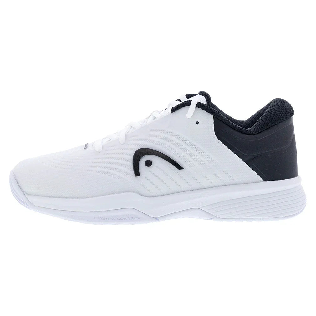 Juniors Revolt Pro 4.5 Tennis Shoes White and Black HEAD
