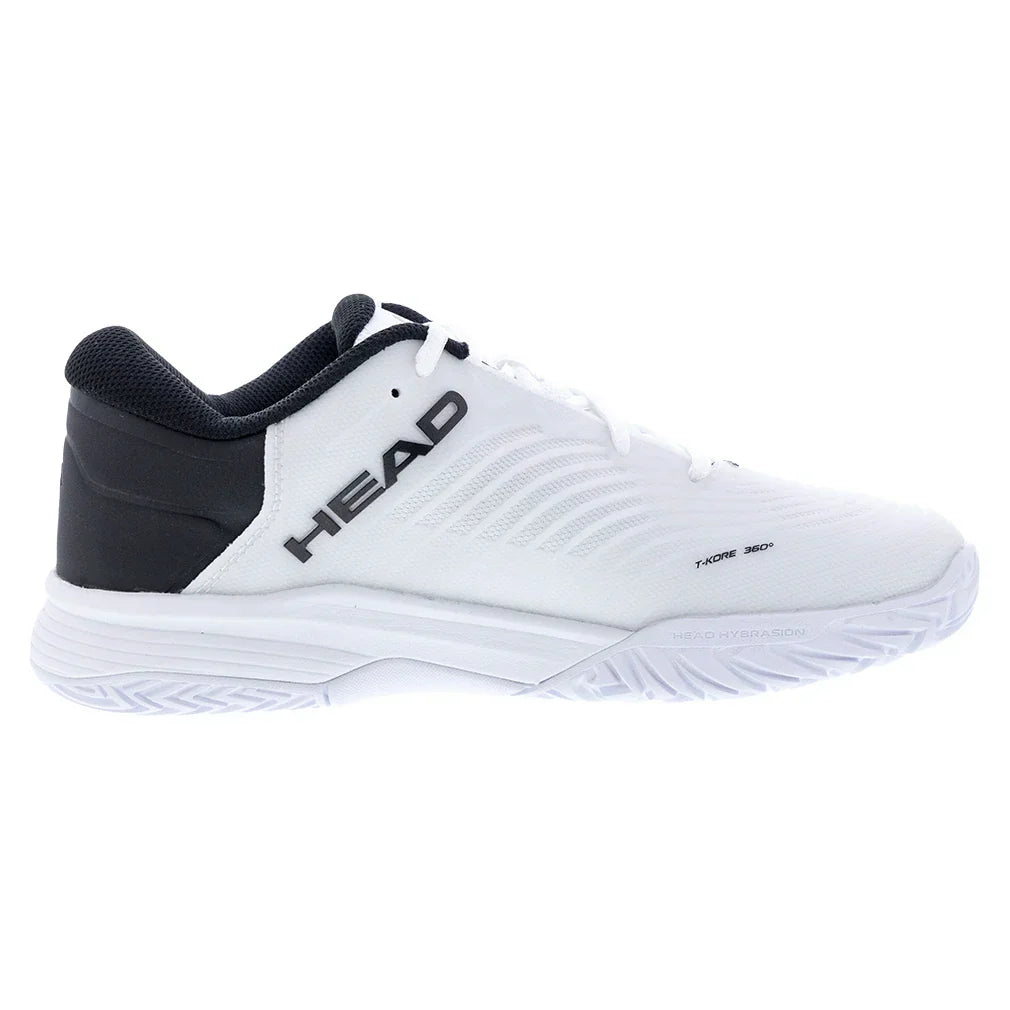 Juniors Revolt Pro 4.5 Tennis Shoes White and Black HEAD