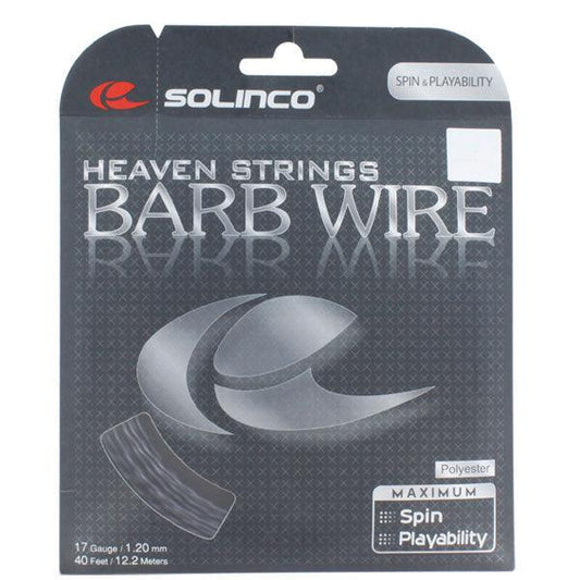 Barb Wire 17G 1.20MM Tennis String Strings SOLINCO Black