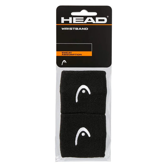 2.5 Inch Tennis Wristband 2 Pack Black HEAD Black