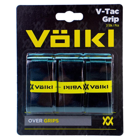 V-Tac 3 Pack Black Tennis Overgrip Promotions VOLKL Black