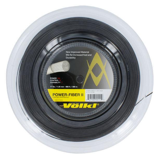 Power Fiber II 17G Black Reel Tennis String Strings VOLKL Default Title