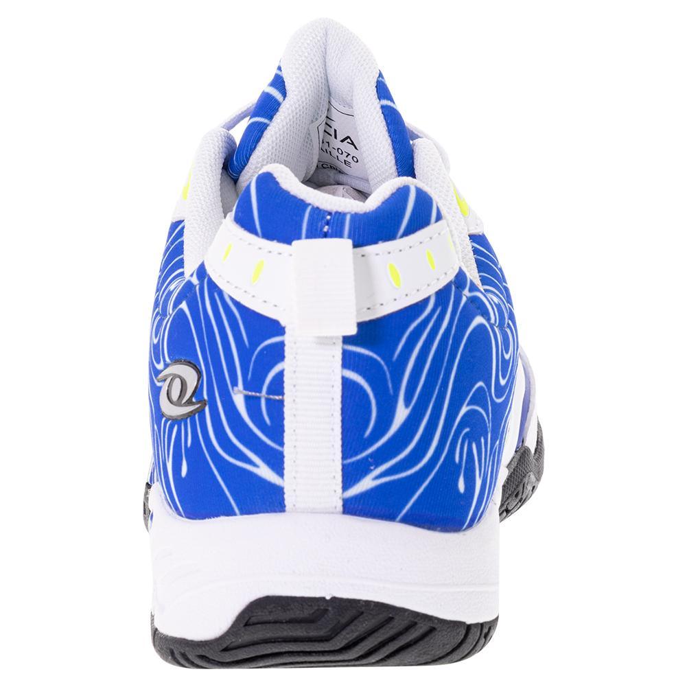 Unisex Dinkshot Pickleball Shoes White and Royal Shoes ACACIA