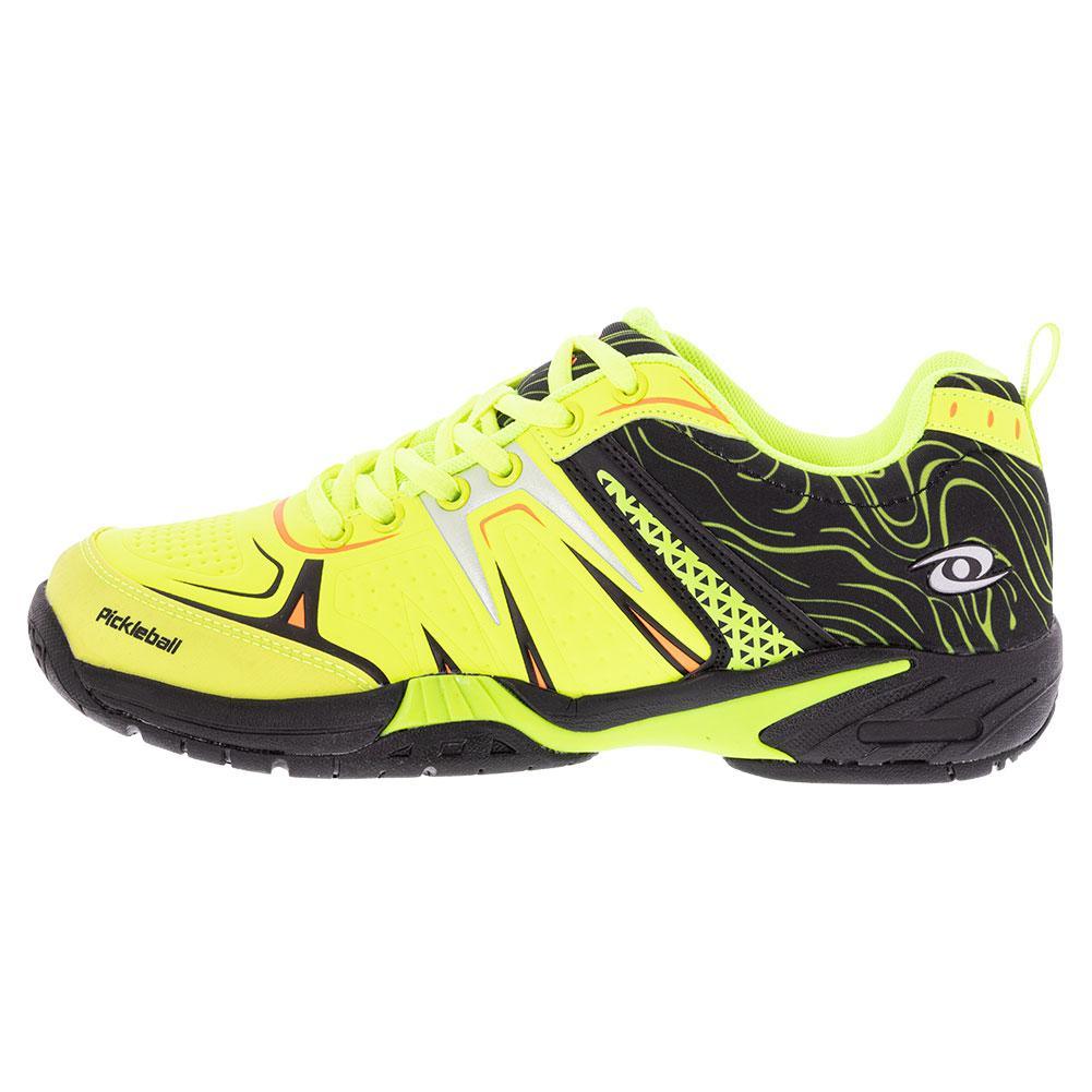 Unisex DinkShot Pickleball Shoes Lime and Black Shoes ACACIA