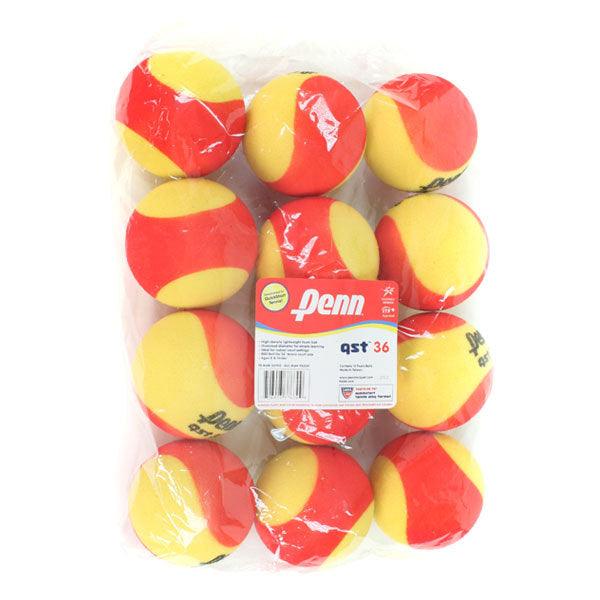 Qst 36 Foam Tennis Balls 12 Pack Tennis Balls PENN Red